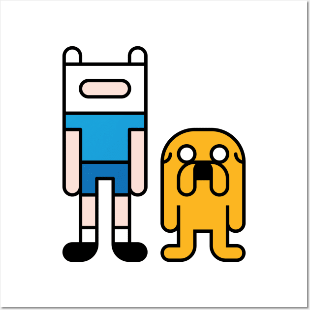 Finn and Jake Wall Art by Tooniefied